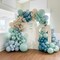 163PCS Under The Sea Balloon Garland Arch Kit, Ocean Theme Party Decorations, Blue Green Sand White Balloon Arch, Baby Shower Birthday Underwater Party Supplies